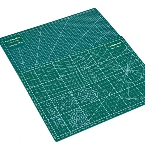 Tabla De Corte Bifaz A3 45x30cm Rosa Y Verde Manualidades