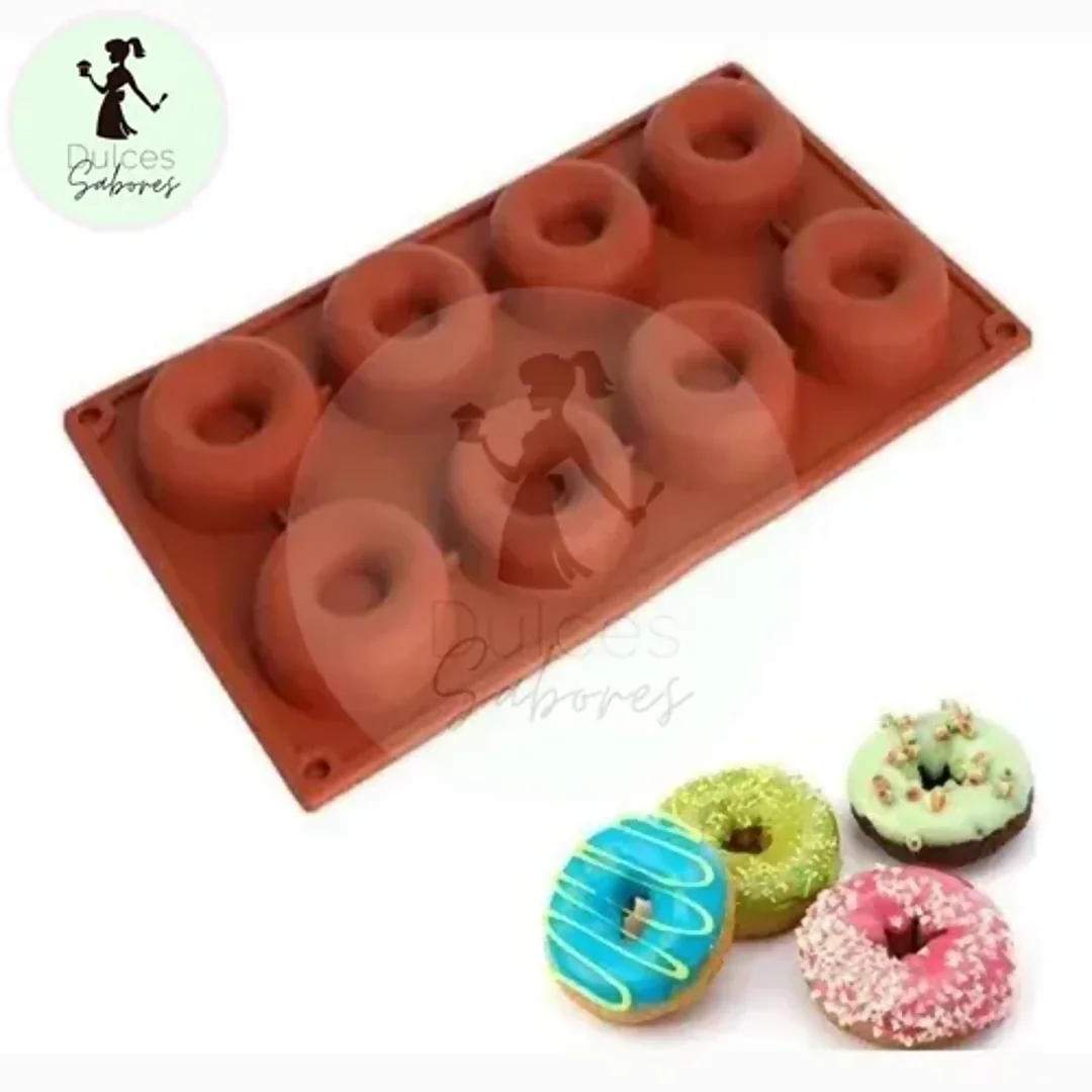 Molde Silicona Para Donas Donuts X6 Chocolate Repostería