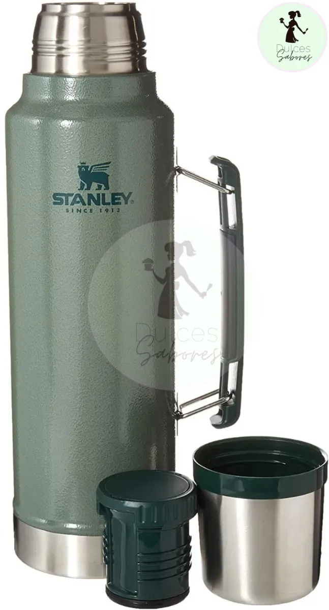 Stanley Termo 1l Classic Bottle Acero Inoxidable Verde Original